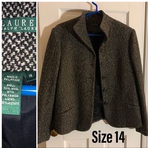 Women’s size 14, excellent condition, cropped, tweed, Ralph Lauren, waist Length
